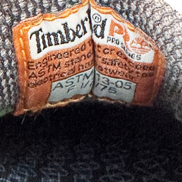 TIMBERLAND PRO Womens Steel-toe ASTM Leather Lace-up Work Shoes • 7.5 • blue - Picture 10 of 11